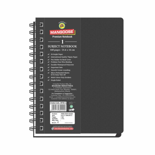 A-5, 1 SUBJECT BOOK