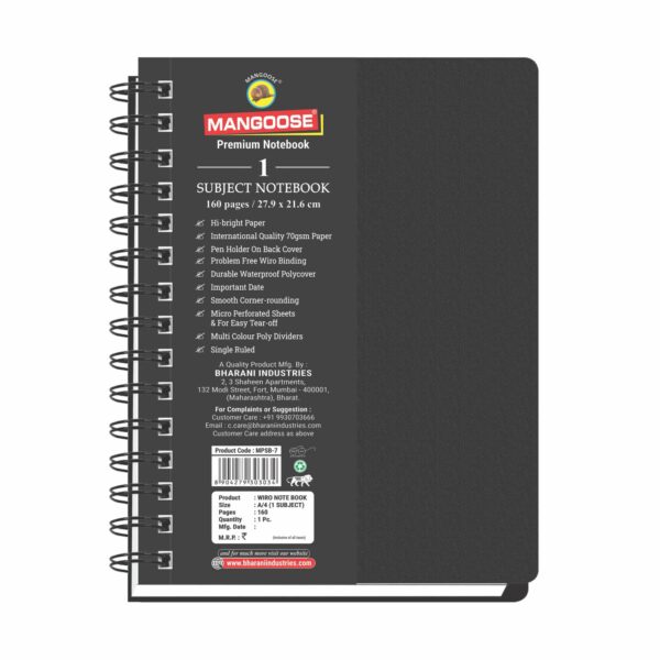 A-4, 1 SUBJECT BOOK
