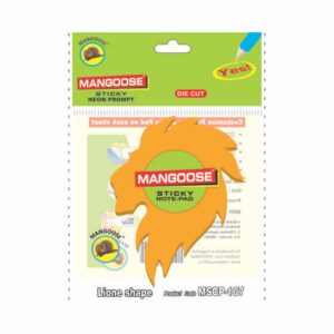MANGOOSE DIE-CUT STICKY NOTE PAD (100 SHEETS)