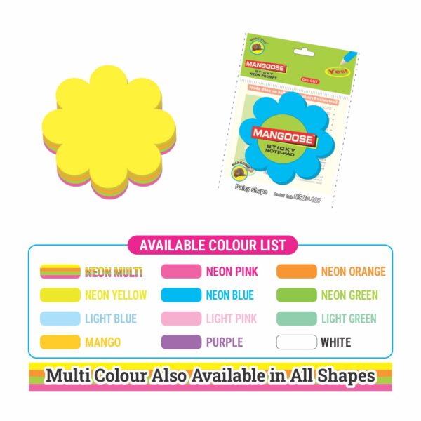 MANGOOSE DIE-CUT STICKY NOTE PAD (20 SHEETS) - Image 3