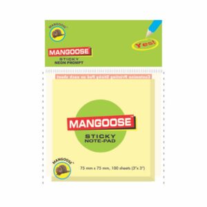 3X3 MANGOOSE STICKY NOTE PAD