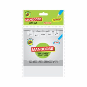 2X3 PLASTIC TRANSPARENT STICKY NOTE PAD