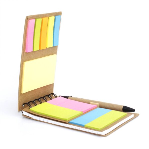 M022 ECO-FRIENDLY SPIRAL STICKY NOTE KIT - Image 2