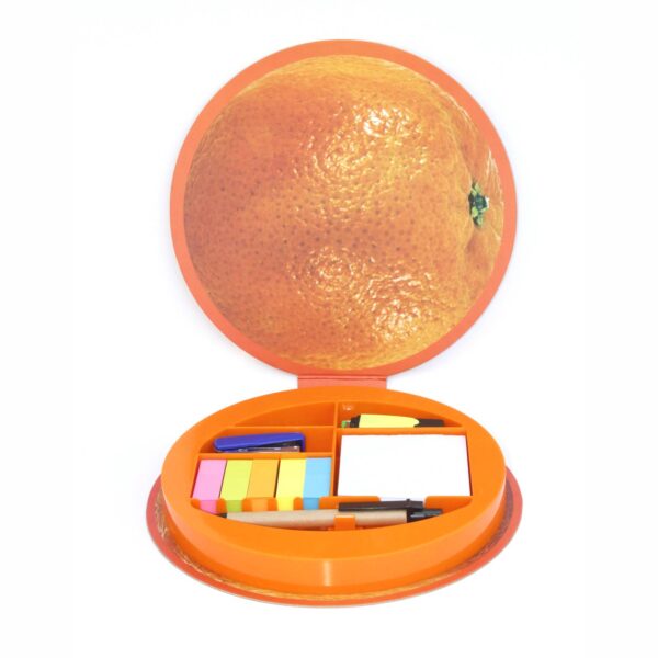 M037 ORANGE SHAPE STATIONERY KIT - Image 2