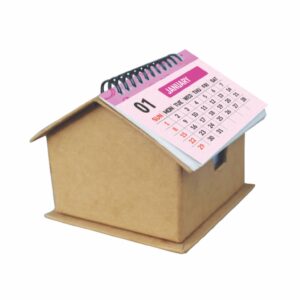 M048 PAPER BOX HOUSE SHAPE (WITH CALENDAR)
