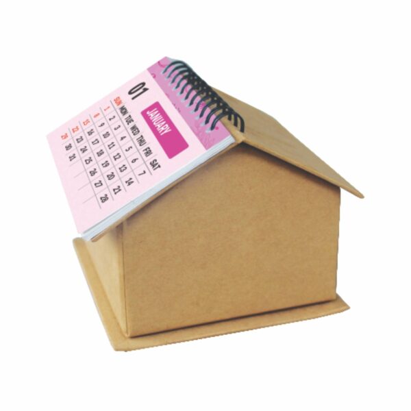 M048 PAPER BOX HOUSE SHAPE (WITH CALENDAR) - Image 3