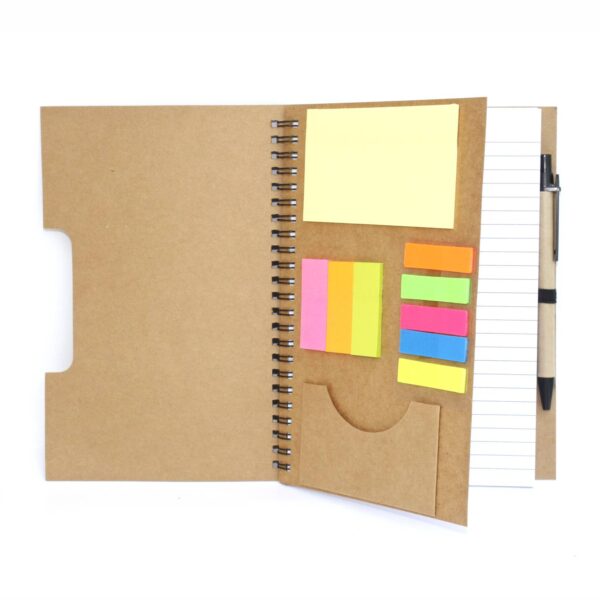 M054 ECO-FRIENDLY SPIRAL STICKY NOTE KIT - Image 3