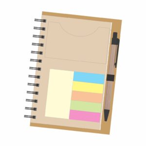 M074 ECO-FRIENDLY SPIRAL STICKY NOTE KIT