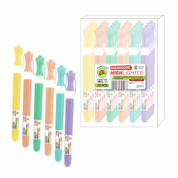HIGHLIGHTER PASTEL COLOUR PEN - Image 3